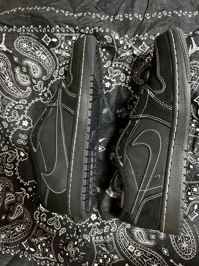 Travis Scott × Nike Air Jordan 1 Low OG SP "Black Phantom"
