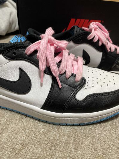 Nike Air Jordan 1 Low OG "Black and Dark Powder Blue/UNC"