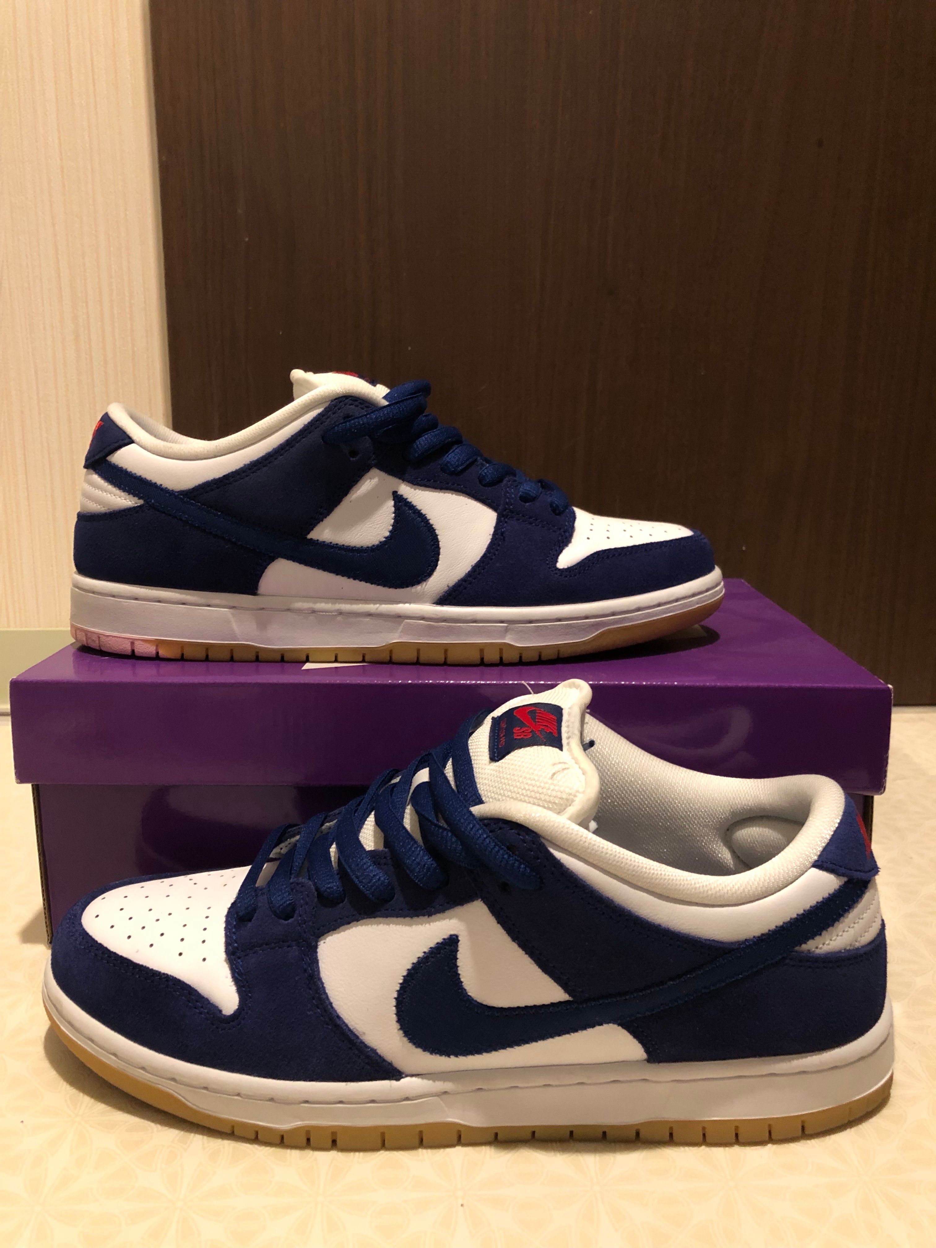 Nike SB Dunk Low "Los Angeles Dodgers/Deep Royal Blue"
