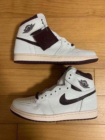 A Ma Maniere × Nike Air Jordan 1 Retro High OG "Sail and Burgundy"