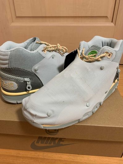 Travis Scott × Nike Air Trainer 1 SP "Grey Haze and Dusty Sage"
