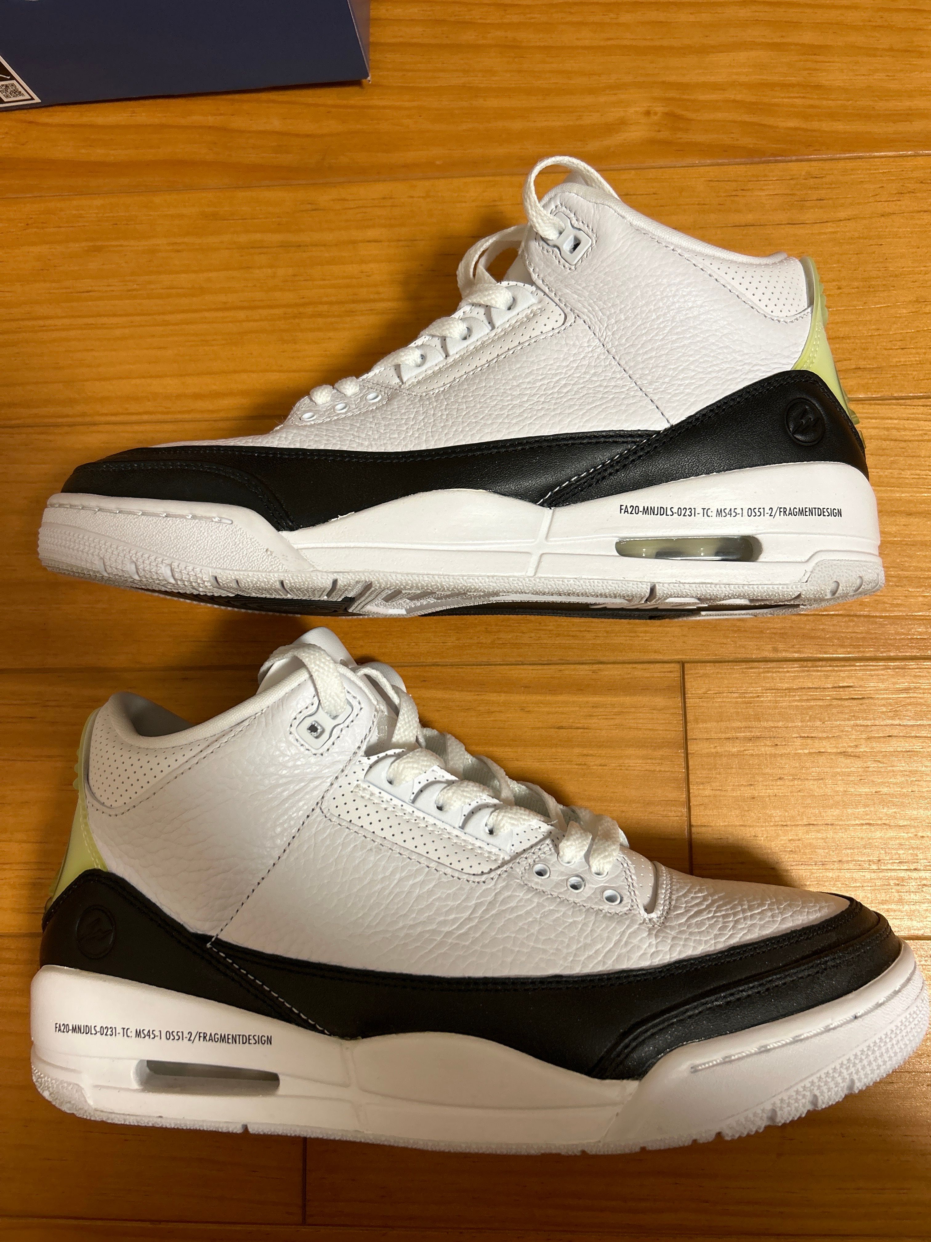 Fragment × Nike Air Jordan 3 "White/Black"