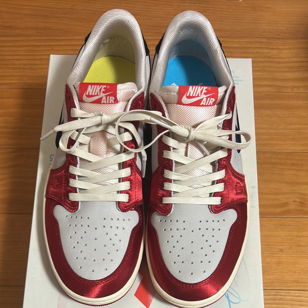 Trophy Room × Nike Air Jordan 1 Low OG "Sail and Varsity Red"