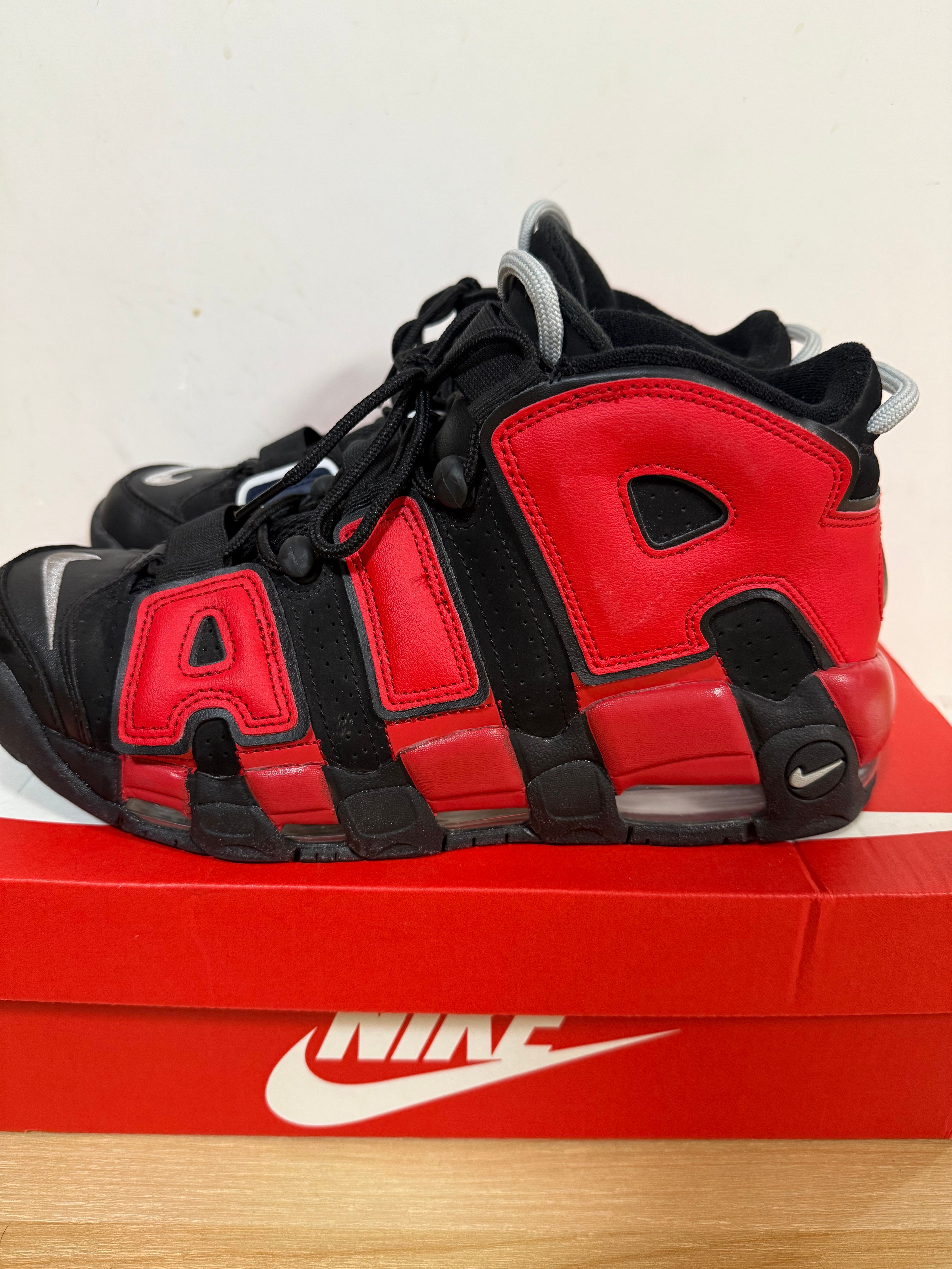 Nike Air More Uptempo '96 "Black and University Red"