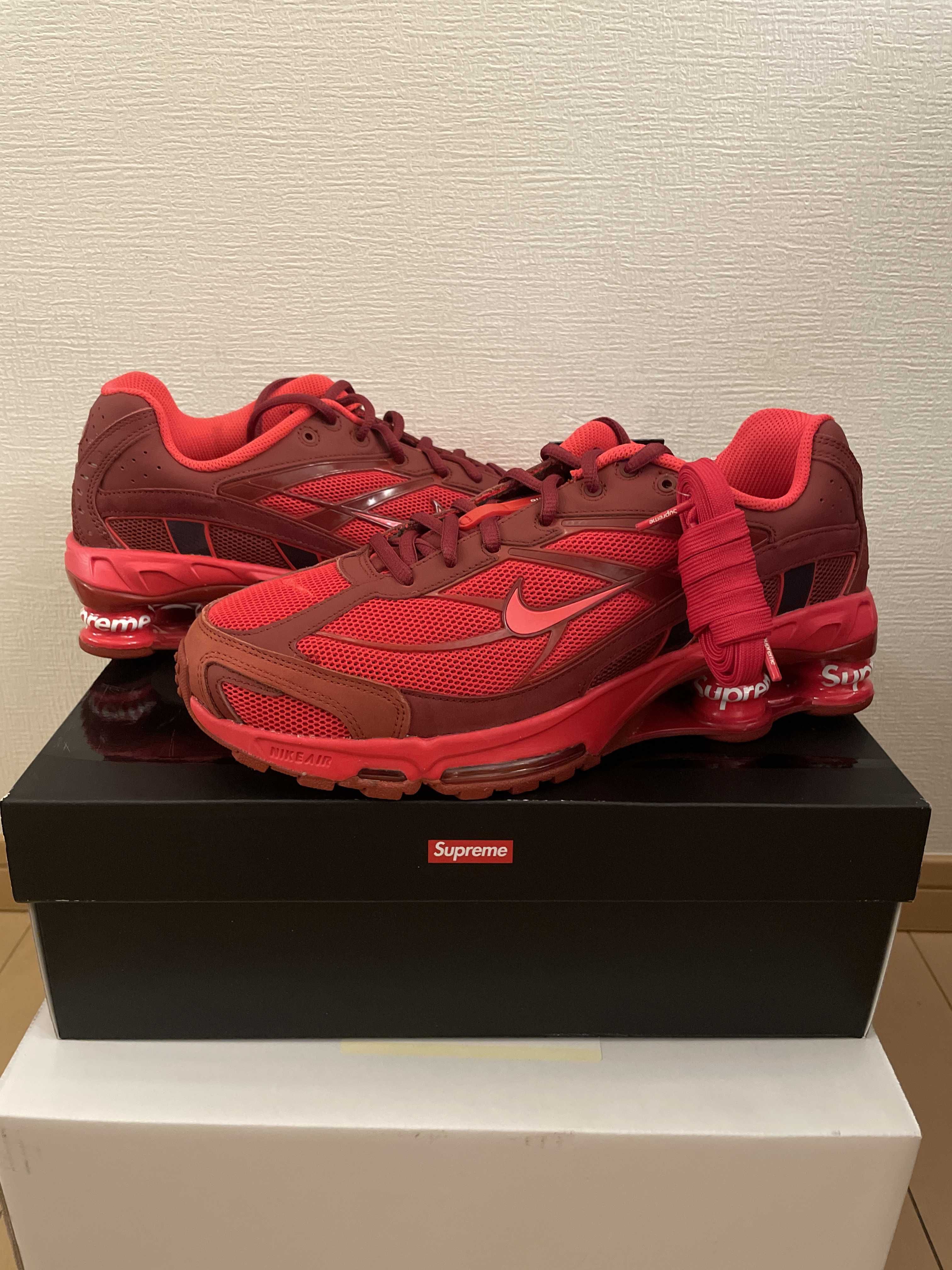 Supreme × Nike Shox Ride 2 "Speed Red/Siren Red-Barn"