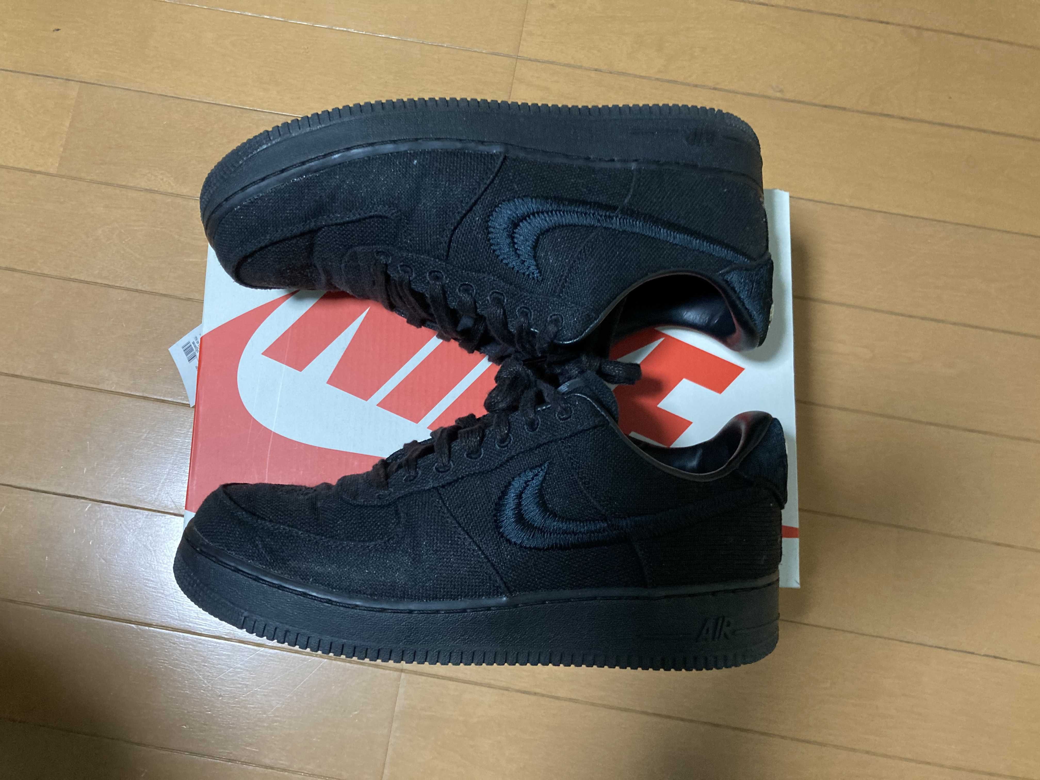 Stussy × Nike Air Force 1 Low "Triple Black"