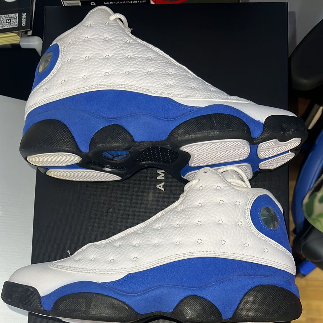 NIKE AIR JORDAN 13 RETRO WHITE HYPER ROYAL BLACK