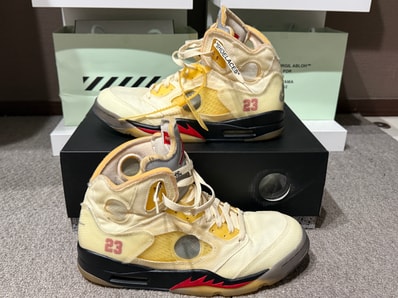 Off-White × Nike Air Jordan 5 "Sail"