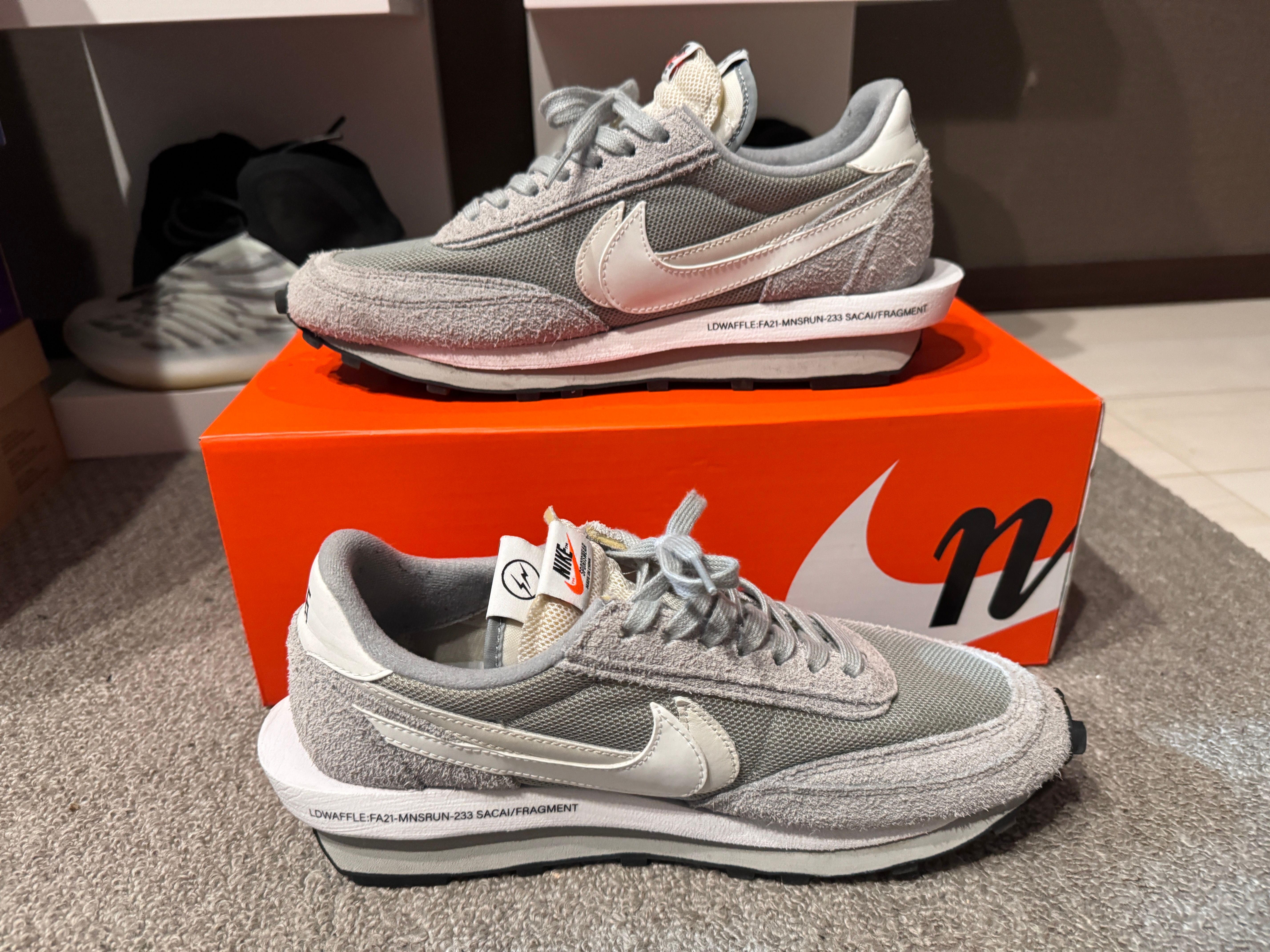 Fragment × sacai × Nike LD Waffle "Light Smoke Grey"