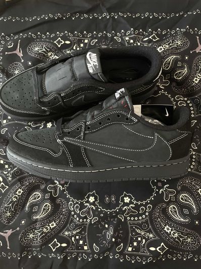 Travis Scott × Nike Air Jordan 1 Low OG SP "Black Phantom"