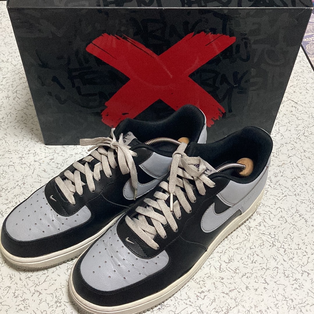 Nike Air Force 1 Low "Black/Wolf Grey-White"