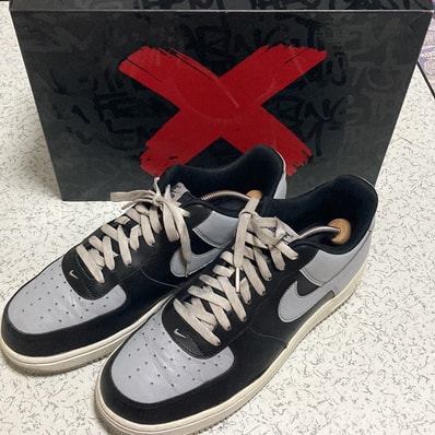 Nike Air Force 1 Low "Black/Wolf Grey-White"