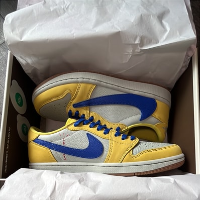 Travis Scott × Nike Women's Air Jordan 1 Retro Low OG "Canary"