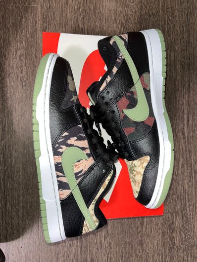 NIKE DUNK LOW SE "BLACK MULTI CAMO"