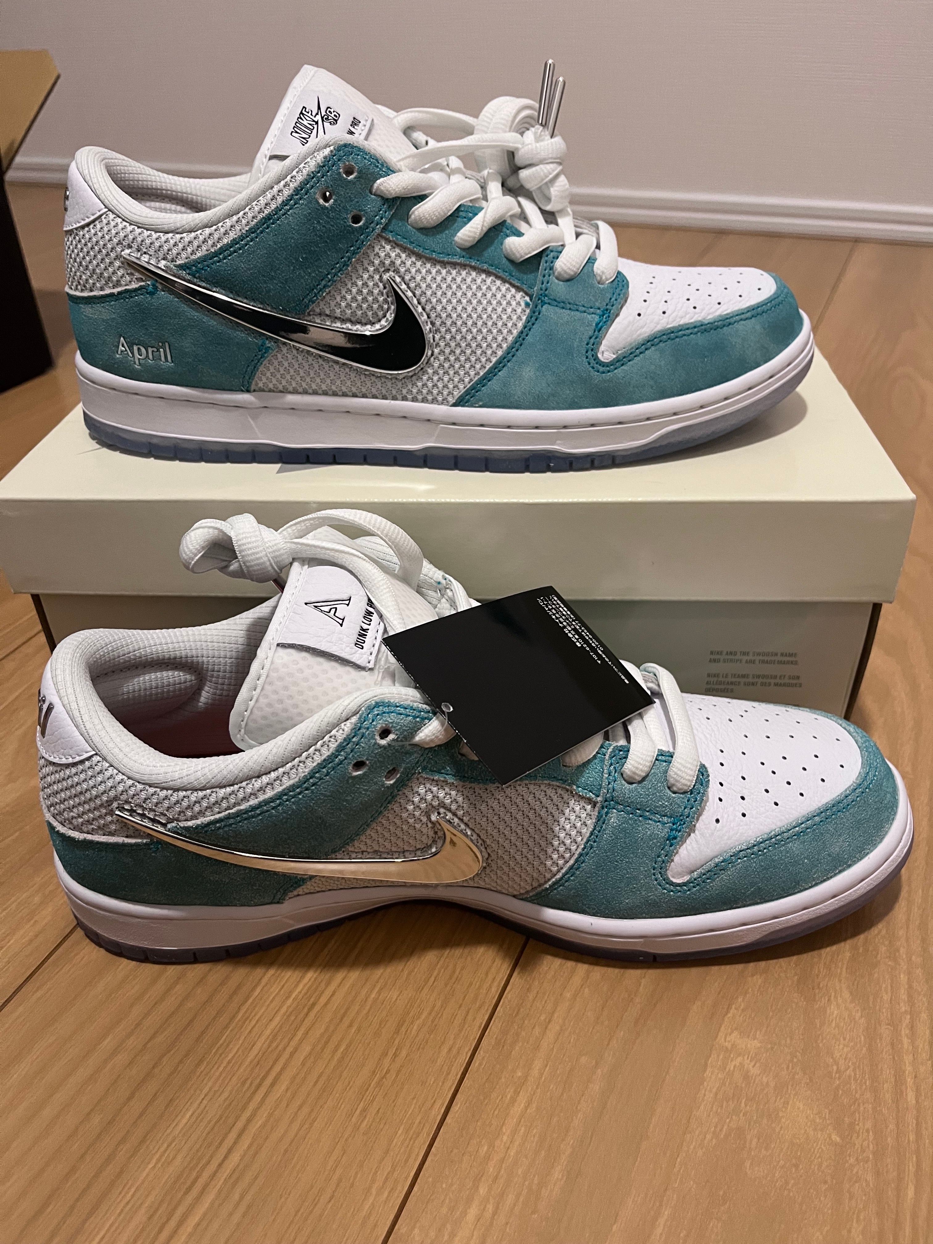 APRIL SKATEBOARDS × Nike SB Dunk Low Pro QS "White and Multi-Color"