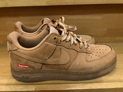 Supreme × Nike Air Force 1 Low "Flax/Wheat"
