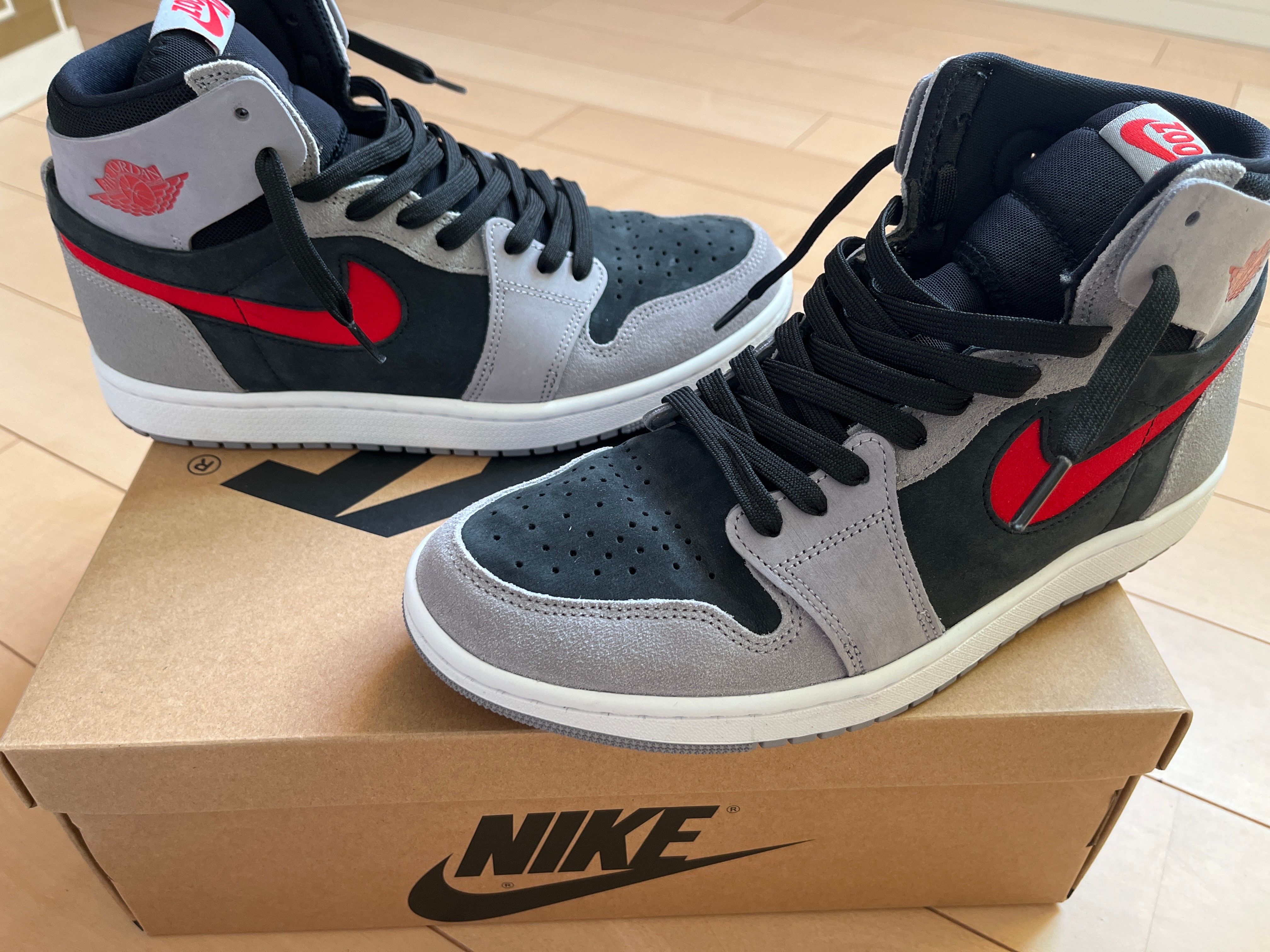Nike Air Jordan 1 High Zoom CMFT 2 "Black/Fire Red/Cement Grey/White"