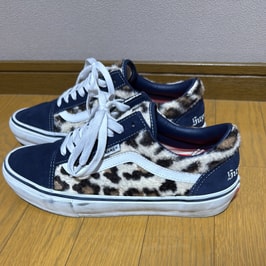 シュプリーム × バンズ レオパード オールドスクール "ネイビー"