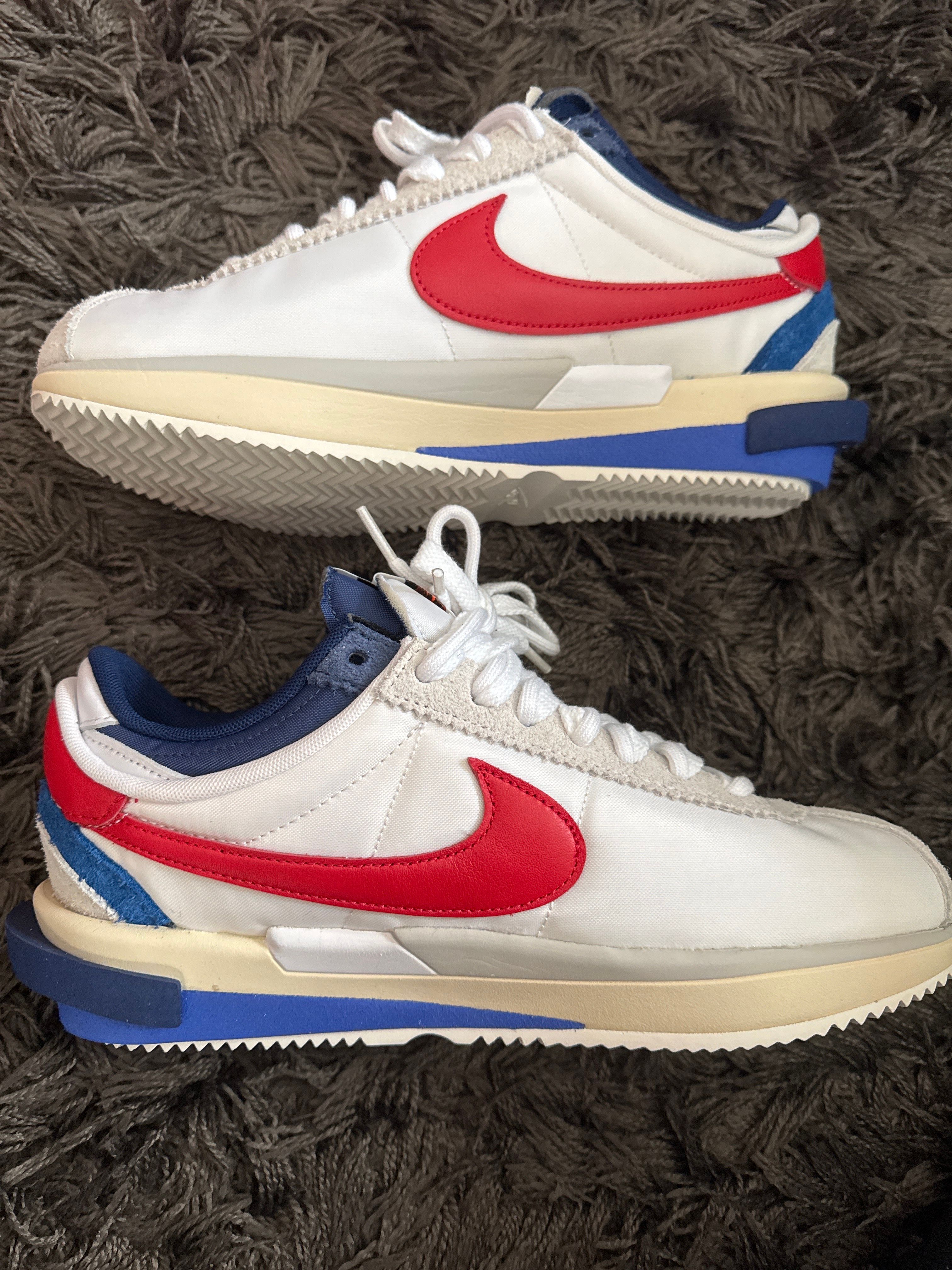 sacai × Nike Zoom Cortez "White and University Red"