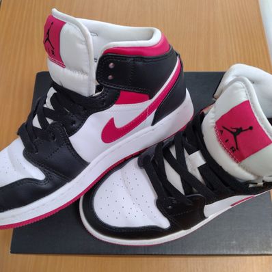 Nike GS Air Jordan 1 Mid "Black Berry"