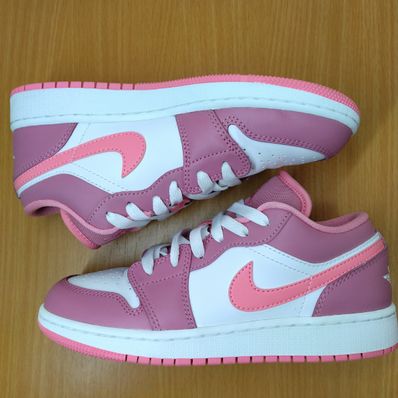 Nike GS Air Jordan 1 Low "Desert Berry/White/Coral Chalk"