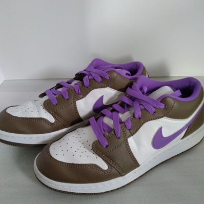 Nike GS Air Jordan 1 Low "Brown and Purple"