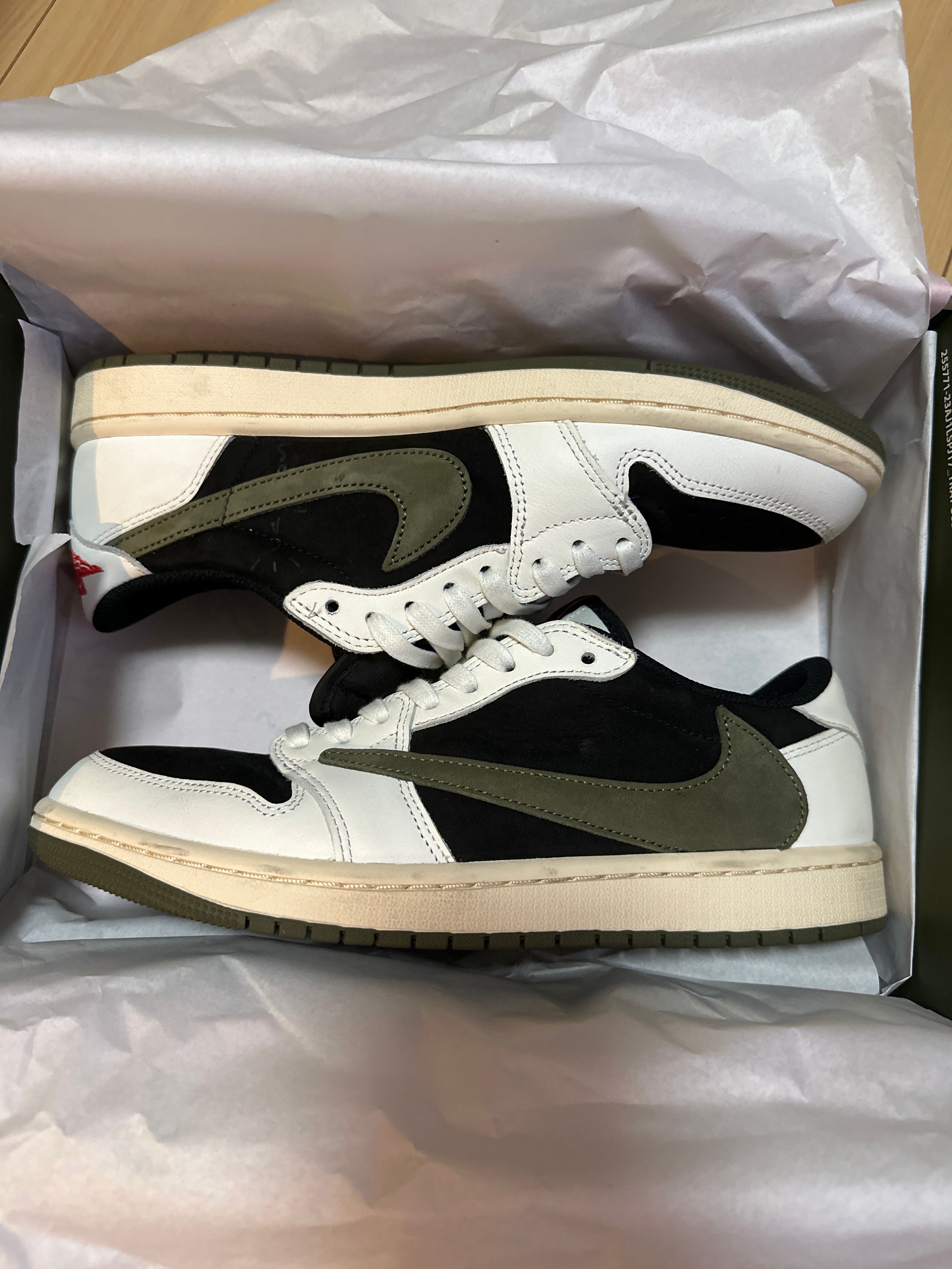 Travis Scott × Nike Women's Air Jordan 1 Low OG "Medium Olive"