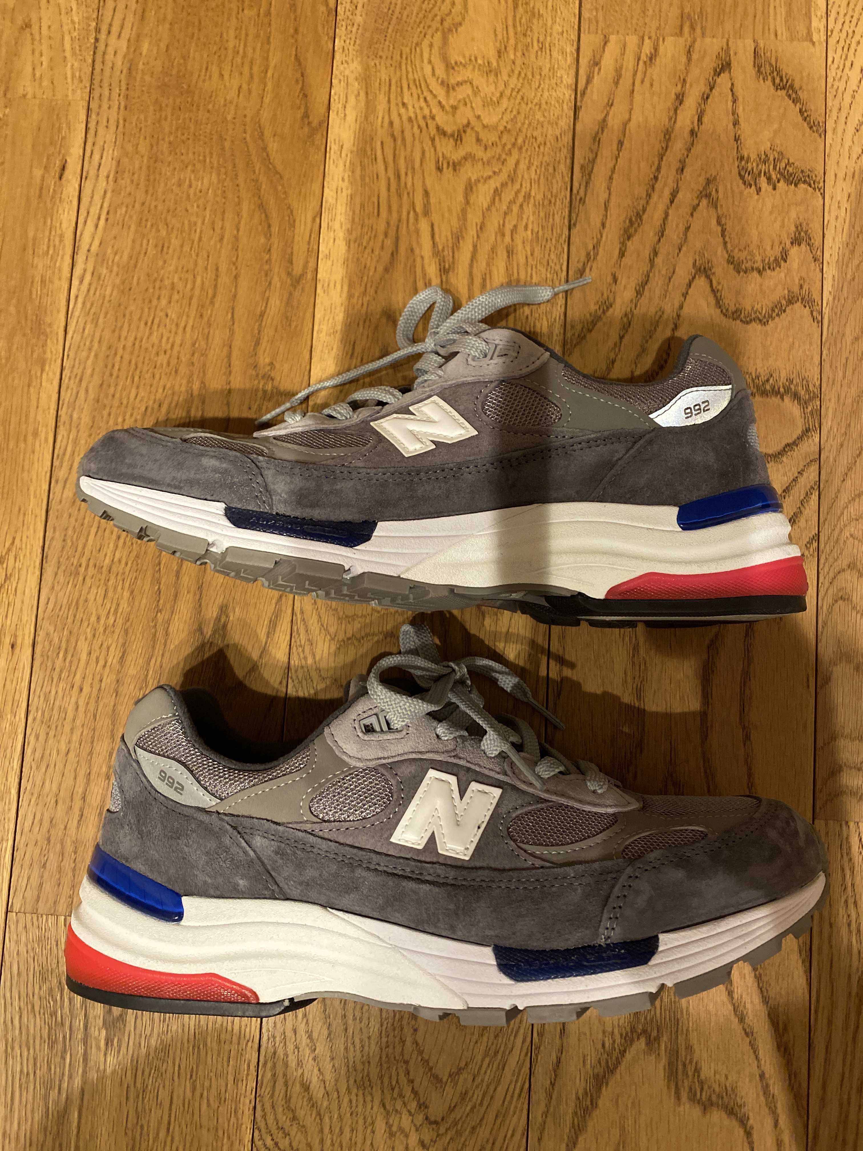 New Balance 992 "GRAY/BLUE/RED"
