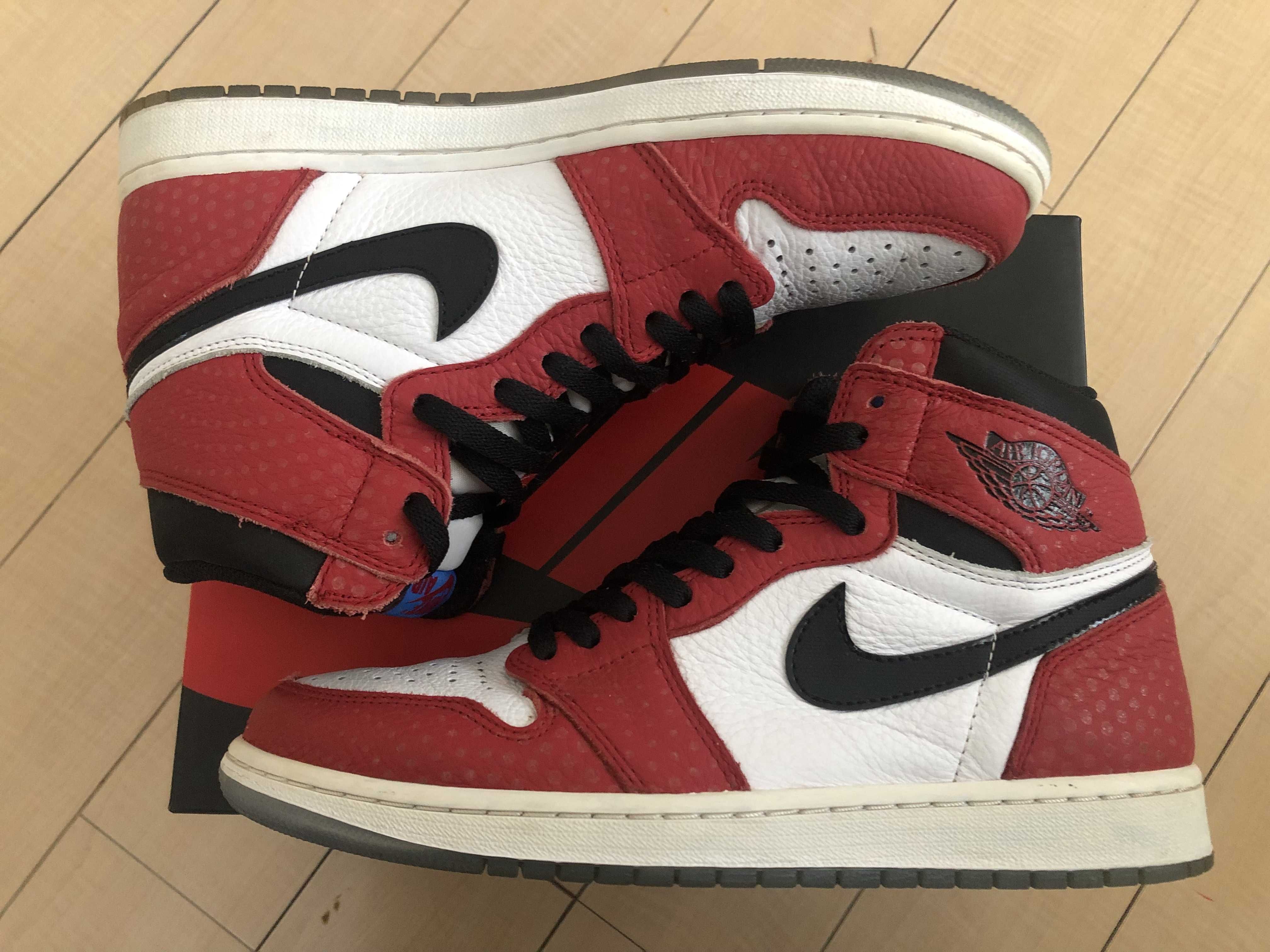 Spiderman × Nike Air Jordan 1 Origin Story "Gym Red/White/Photo Blue/Black"