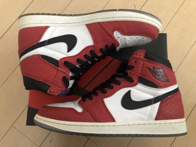 Spiderman × Nike Air Jordan 1 Origin Story "Gym Red/White/Photo Blue/Black"