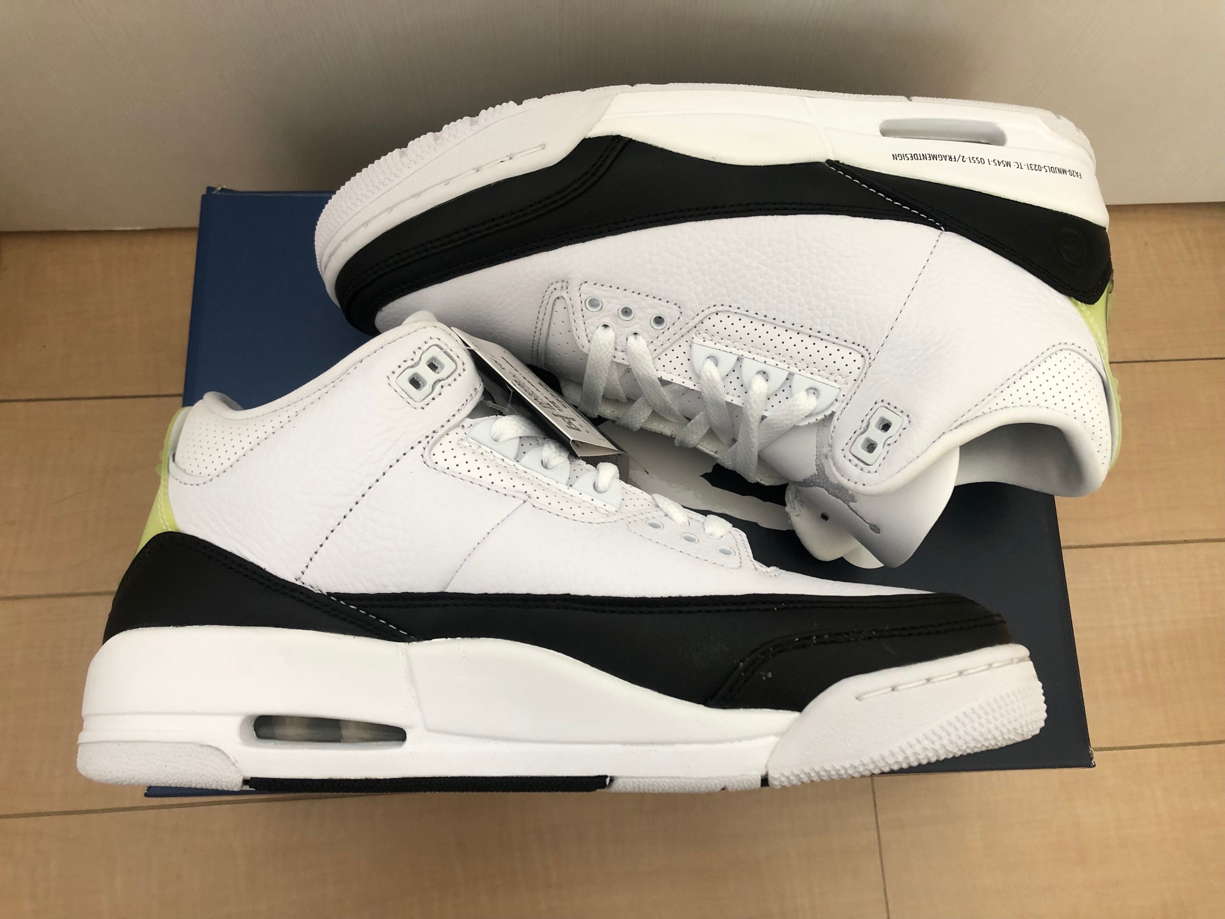 Fragment × Nike Air Jordan 3 "White/Black"