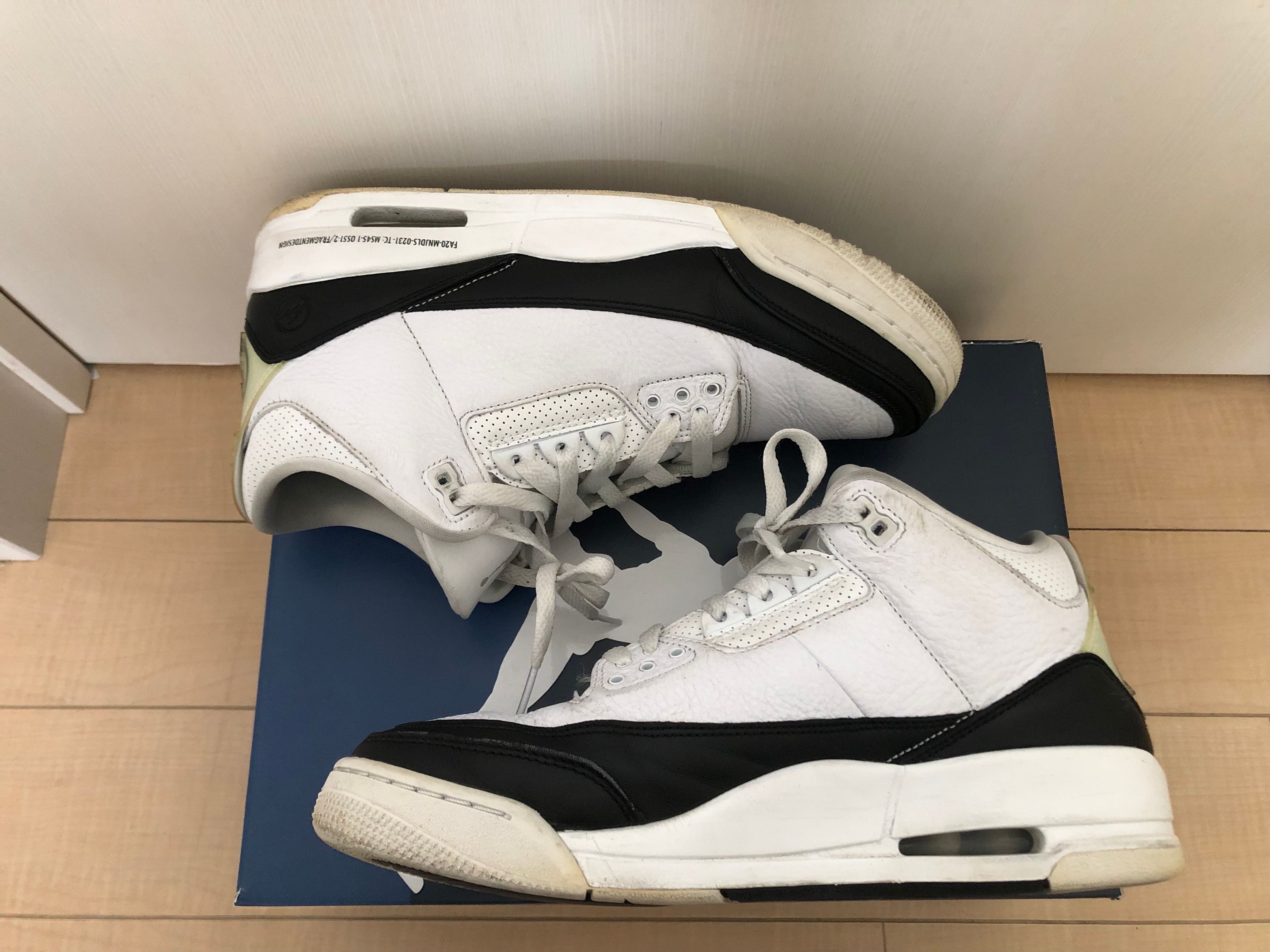 Fragment × Nike Air Jordan 3 "White/Black"