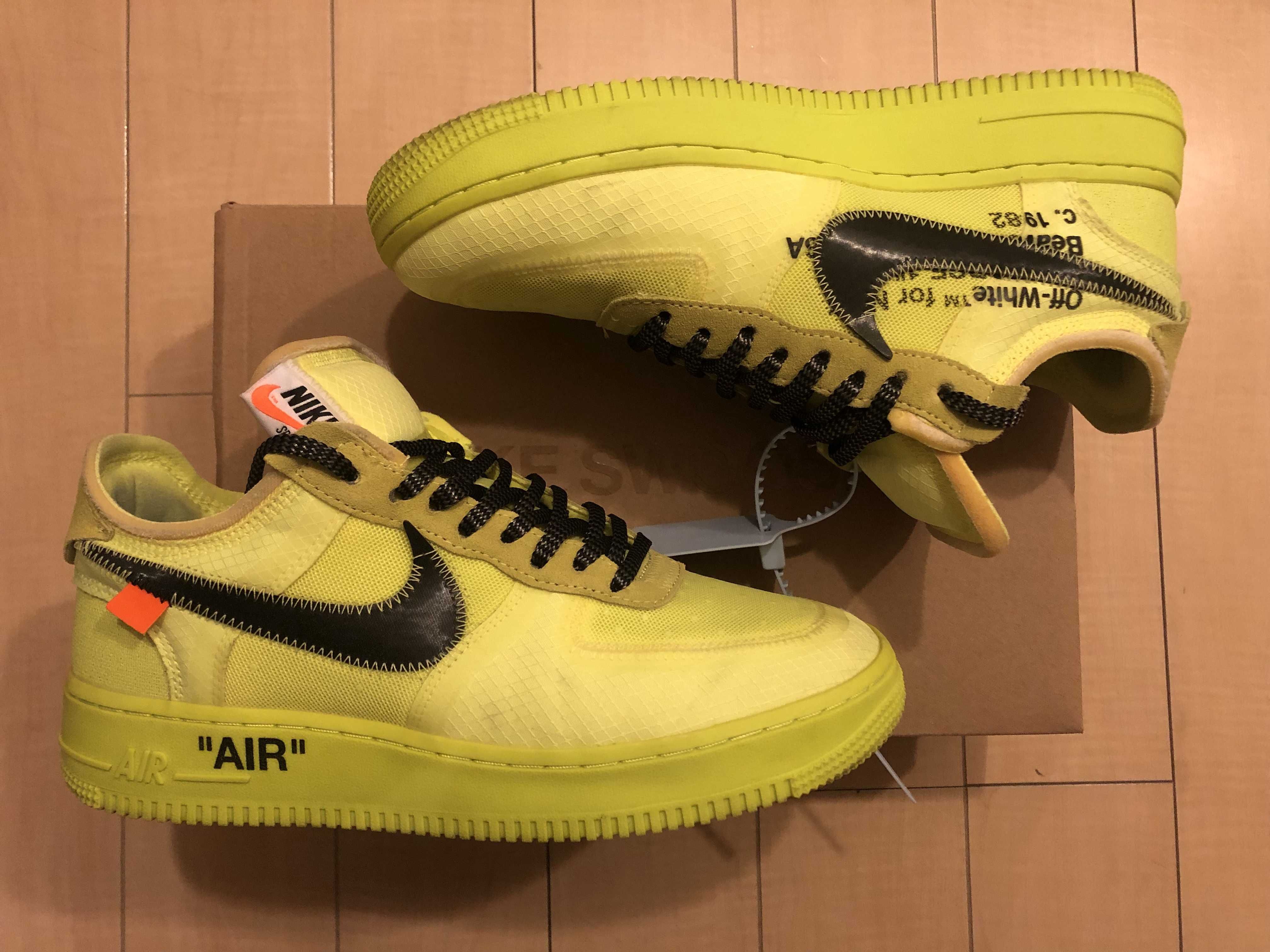 Off-White × Nike Air Force 1 Low "Volt"