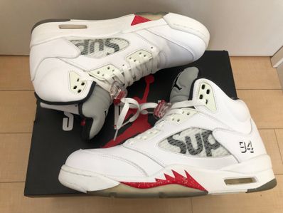 Supreme × Nike Air Jordan 5 Retro "White"