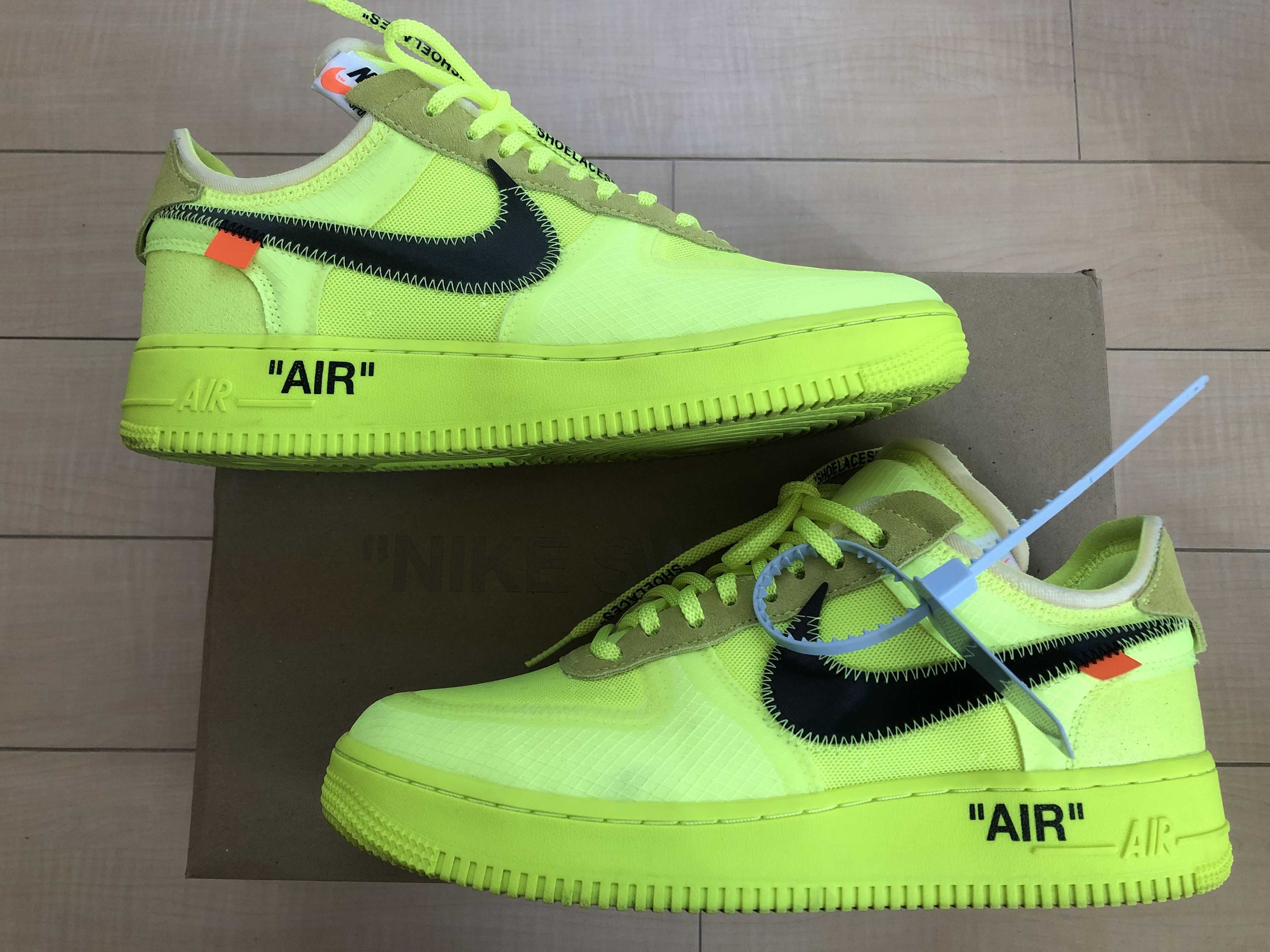 Off-White × Nike Air Force 1 Low "Volt"