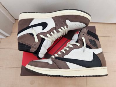 Travis Scott × Nike Air Jordan 1 Retro High OG TS SP "Sail/Dark Mocha"