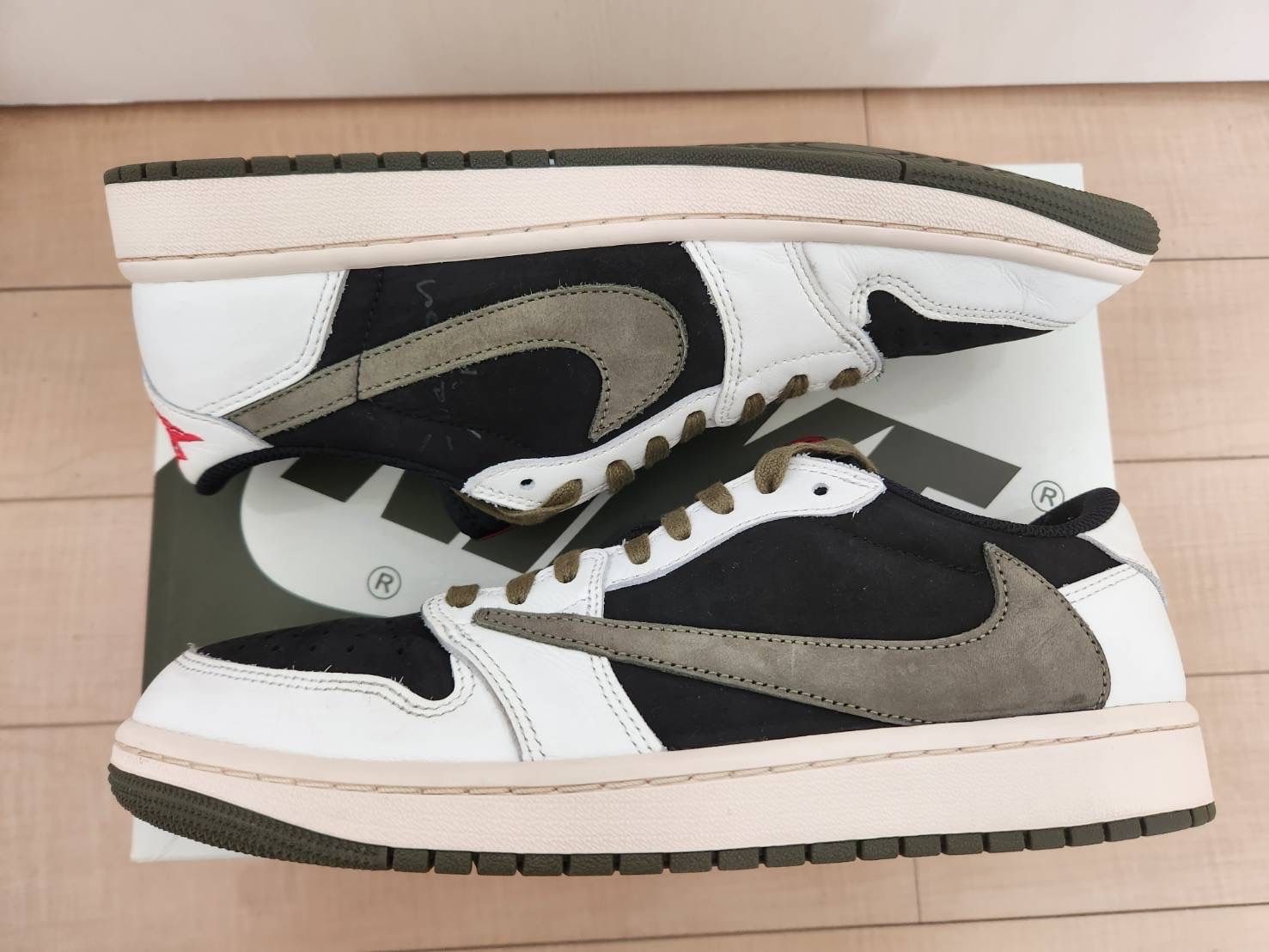 Travis Scott × Nike Women's Air Jordan 1 Low OG "Medium Olive"