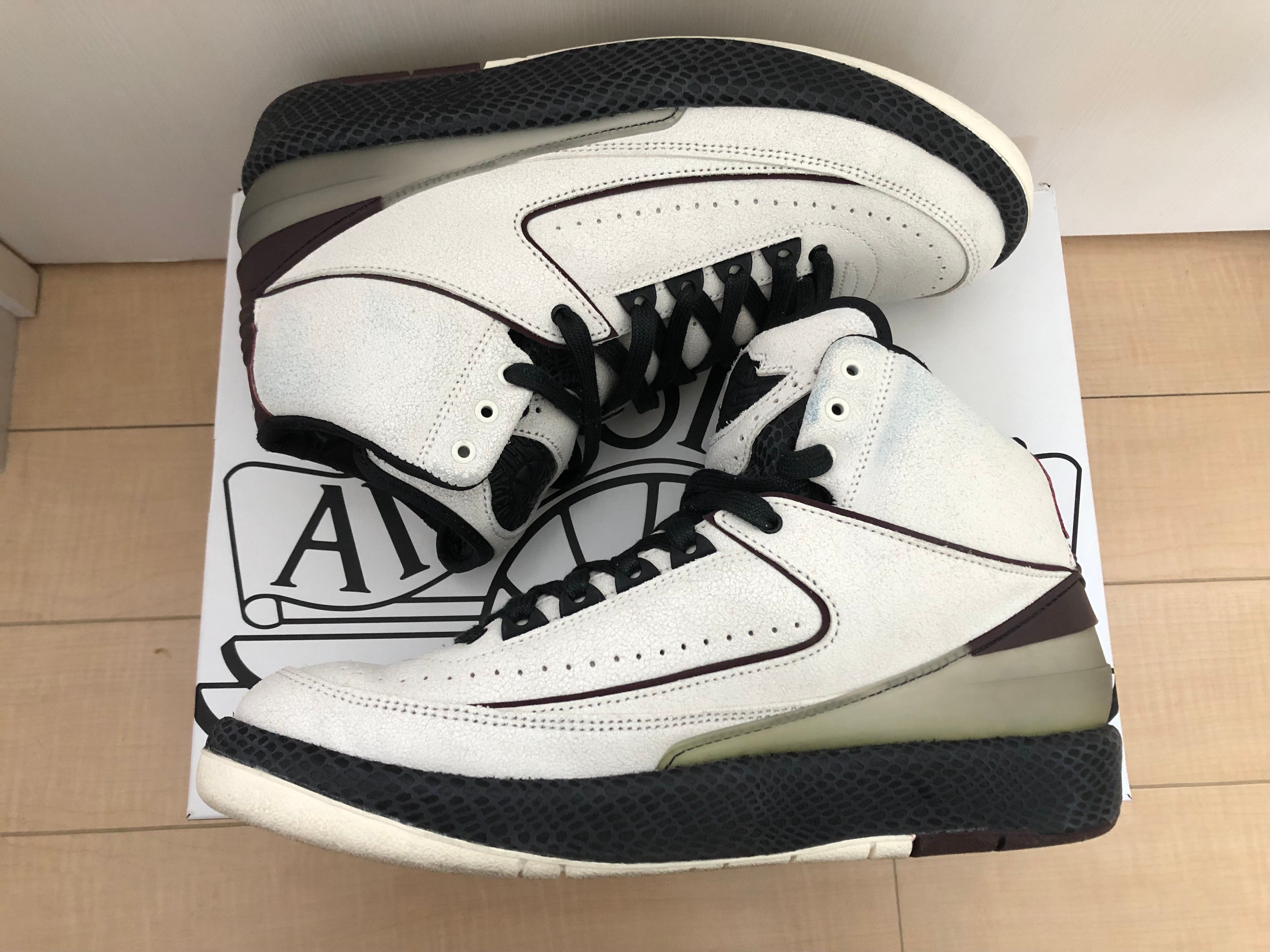 A Ma Maniere × Nike Air Jordan 2 "Airness/Sail and Burgundy"