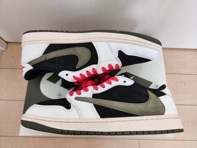 Travis Scott × Nike Women's Air Jordan 1 Low OG "Medium Olive"