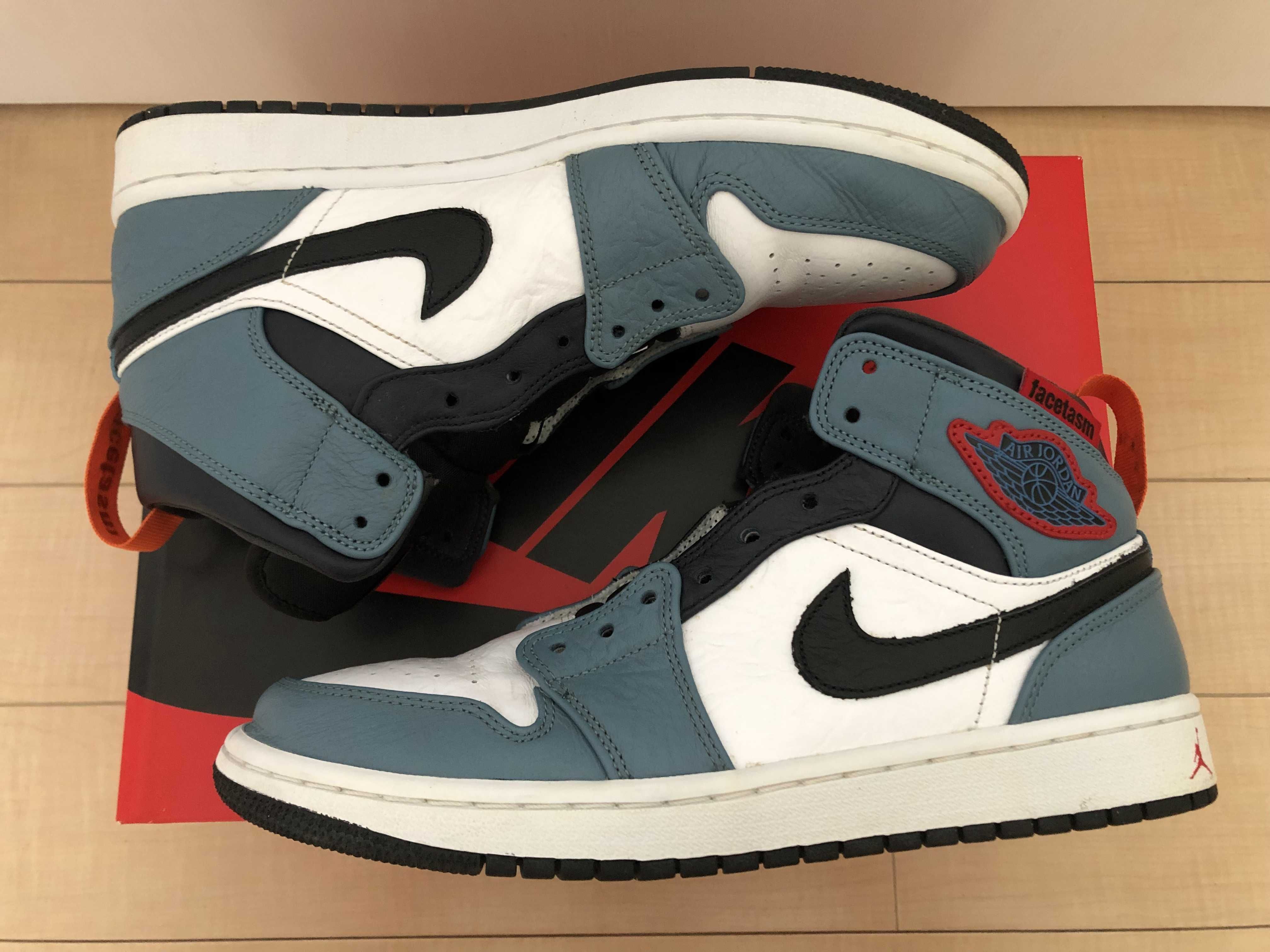 FACETASM × Nike Air Jordan 1 Mid "White/Navy"