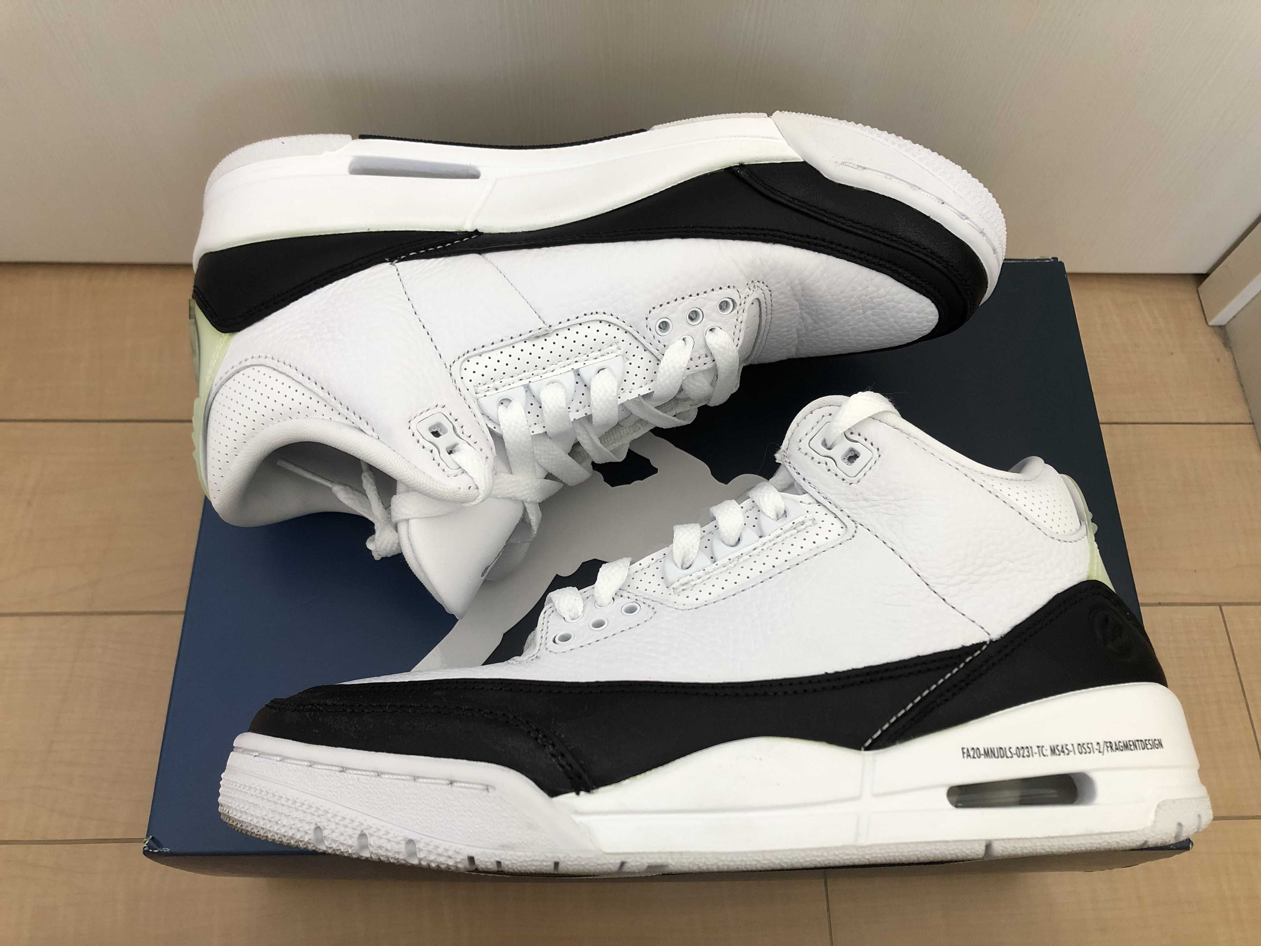 Fragment × Nike Air Jordan 3 "White/Black"