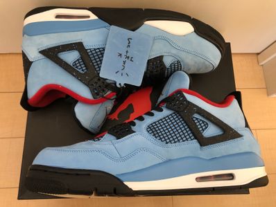 Travis Scott × Nike Air Jordan 4 Retro Cactus Jack "University Blue"