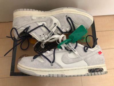 Off-White × Nike Dunk Low "Sail/Neutral Grey/Gridiron"