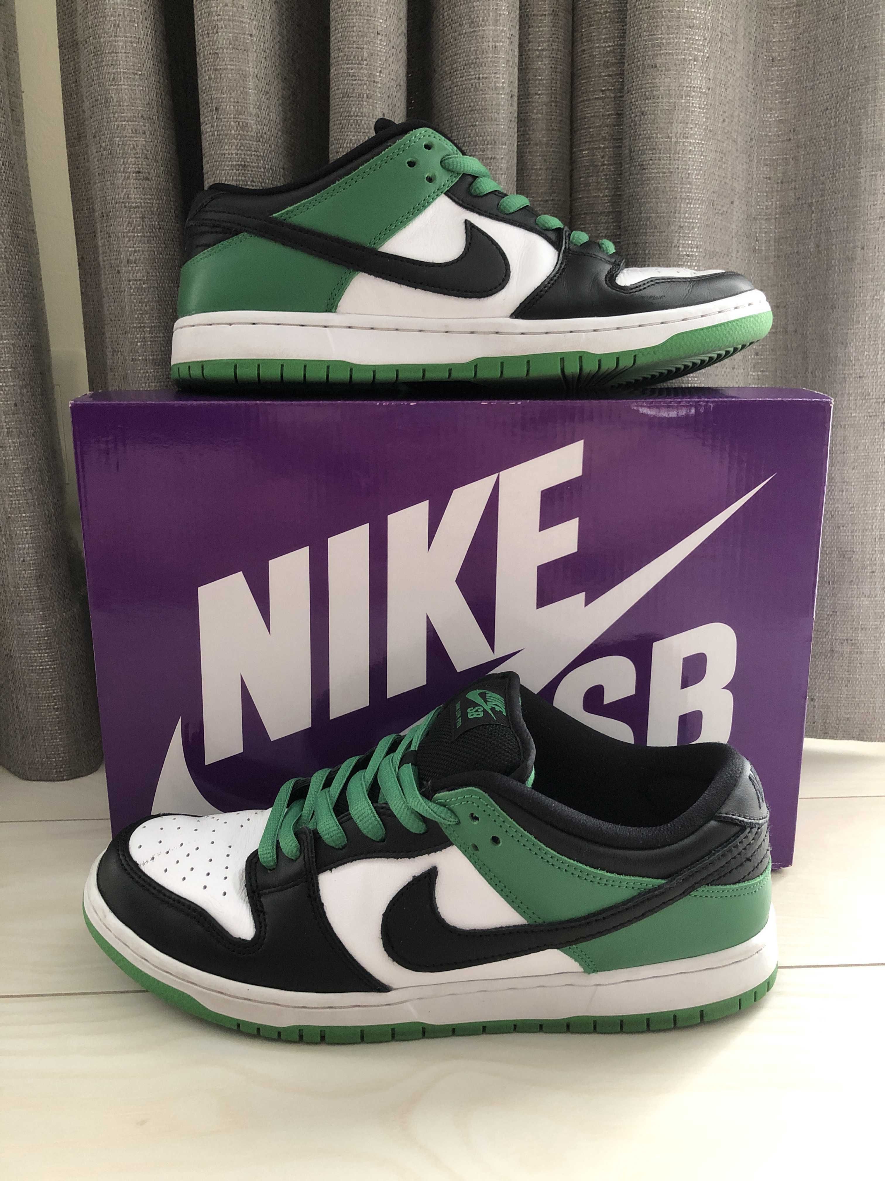 Nike SB Dunk Low Pro "Black and Classic Green"