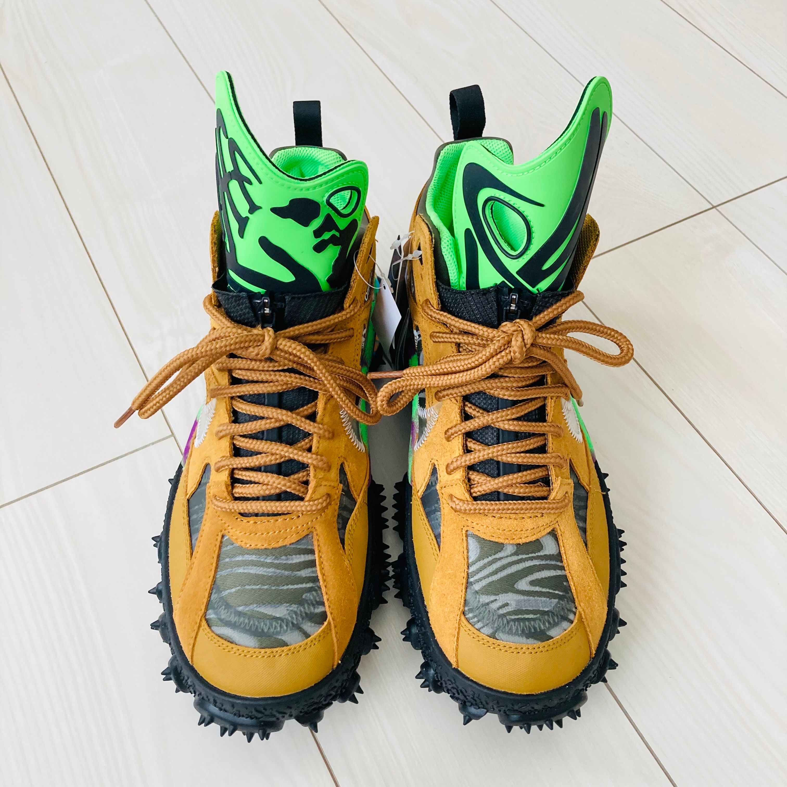 Off-White × Nike Air Terra Forma "Wheat and Green Strike"