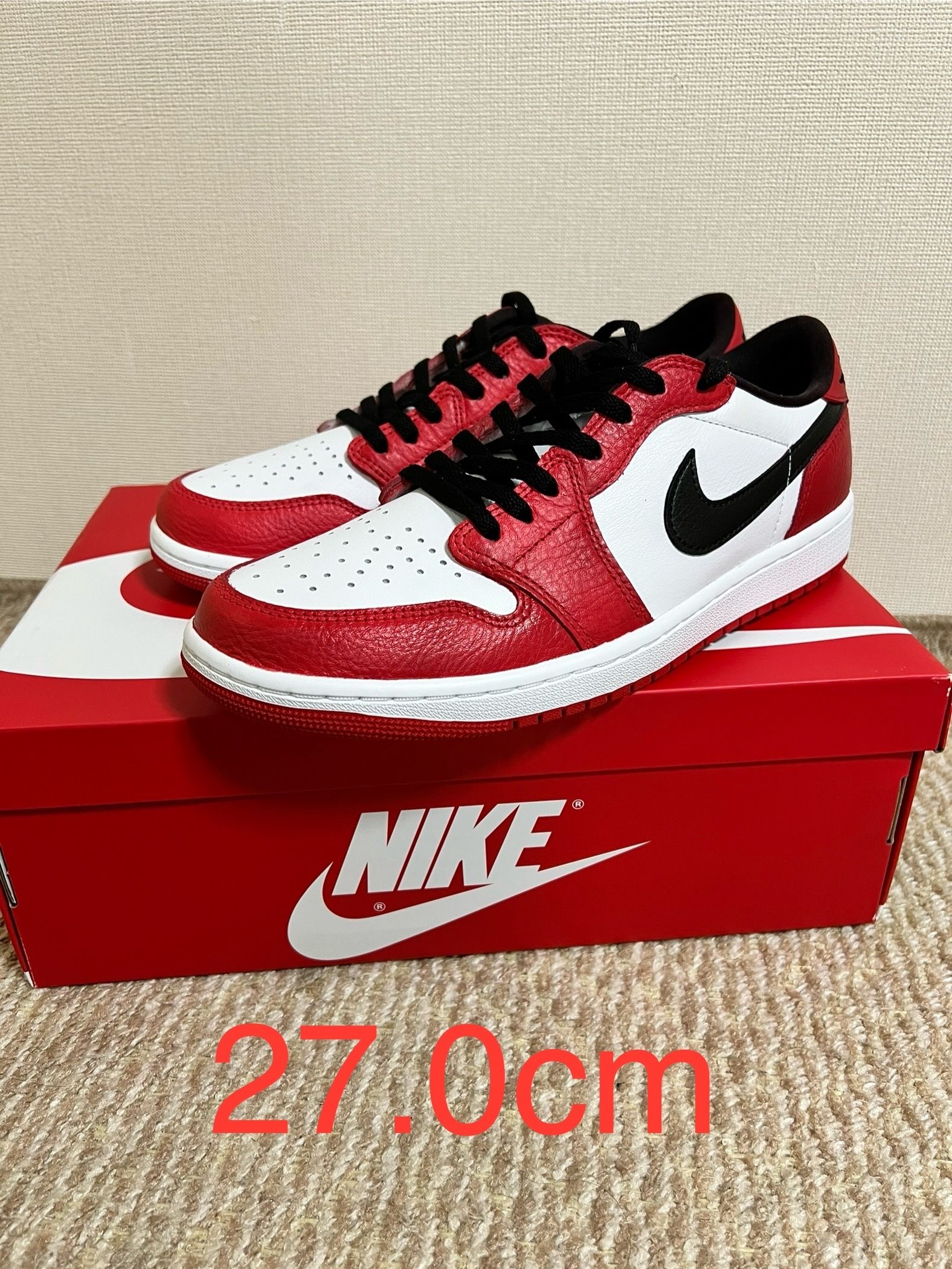 Nike Air Jordan 1 Retro Low OG "White and University Red"