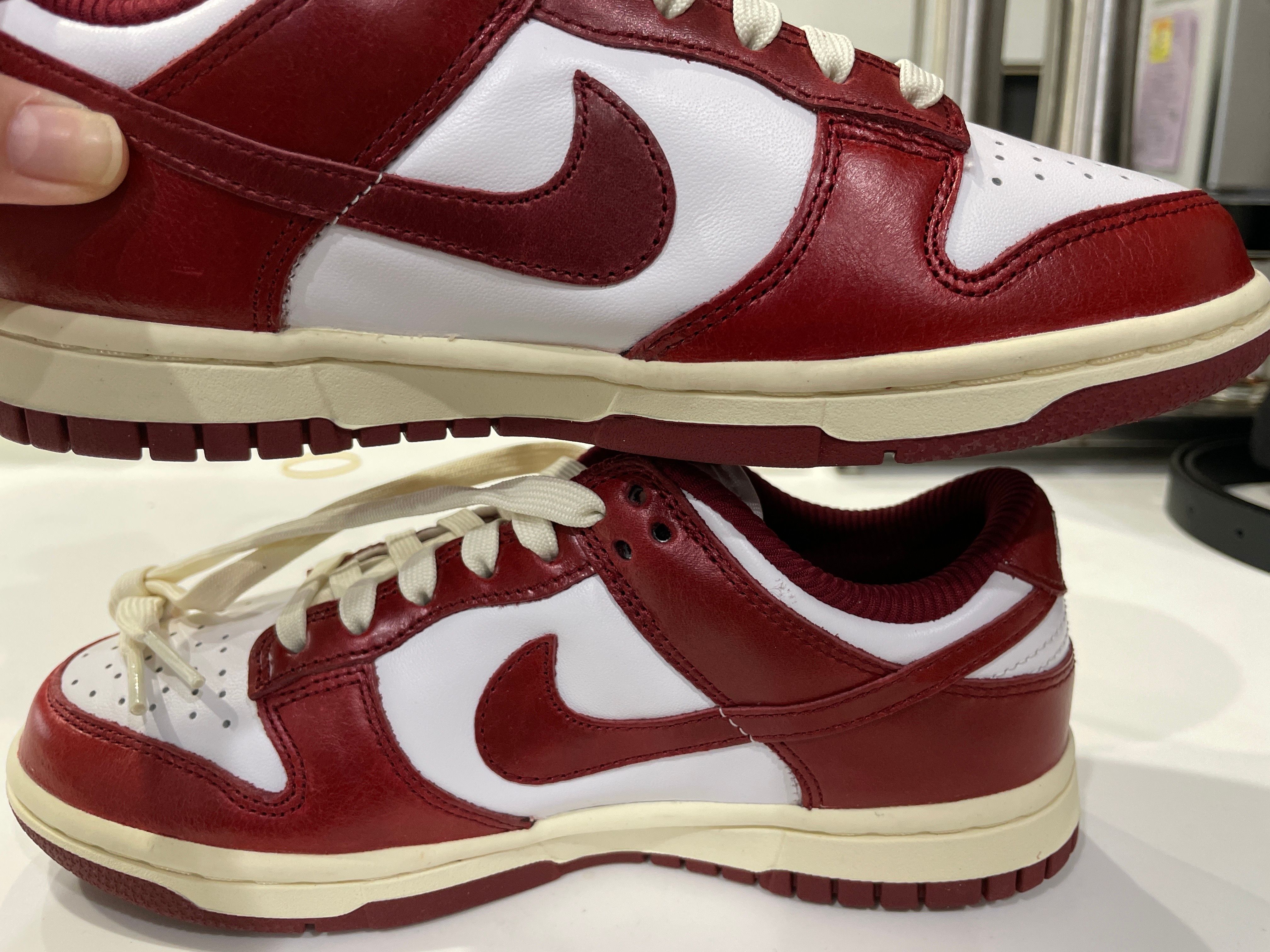 Nike Women's Dunk Low PRM "Team Red and White"