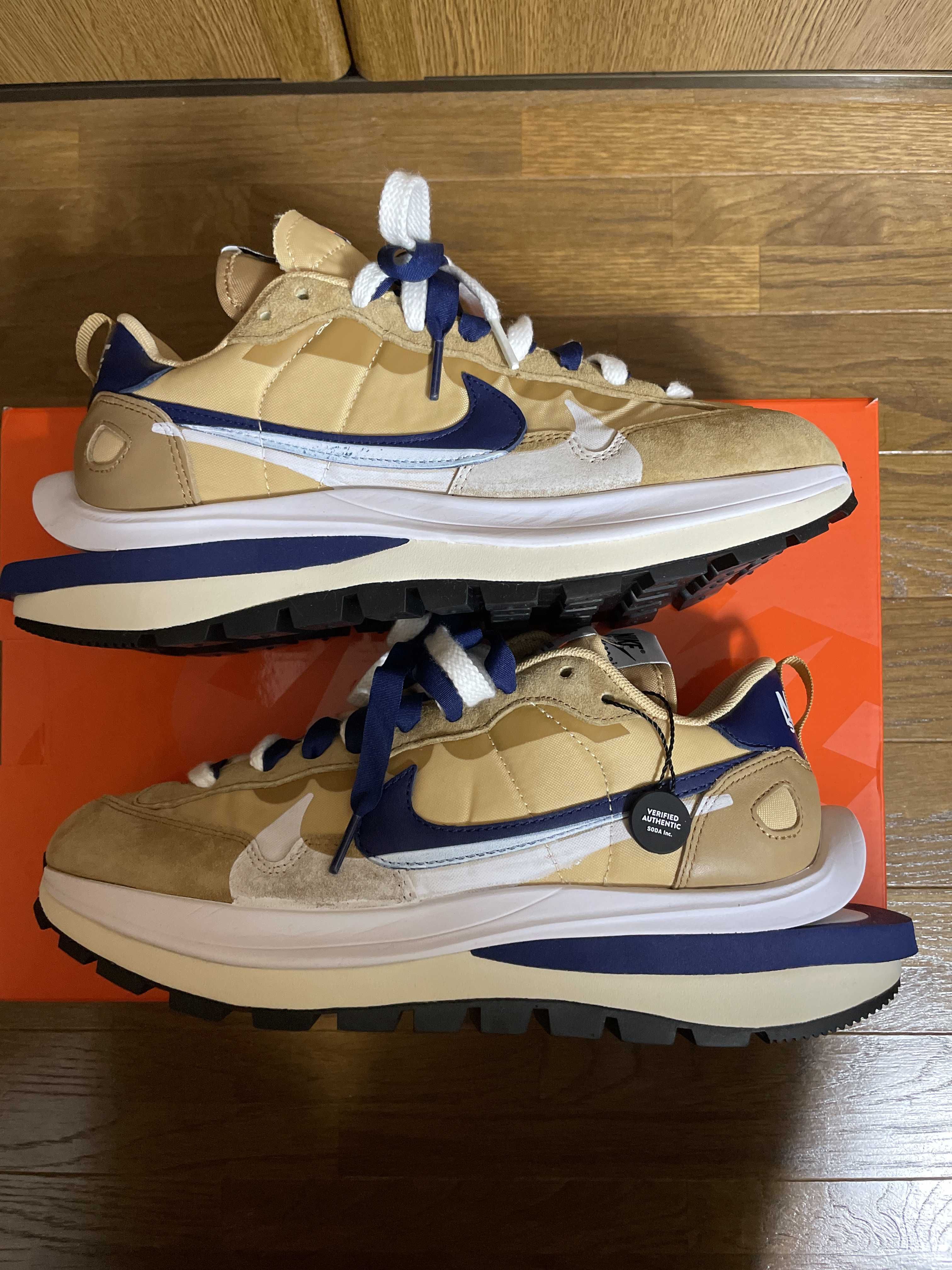 Sacai × Nike Vapor Waffle "Sesame And Blue Void"