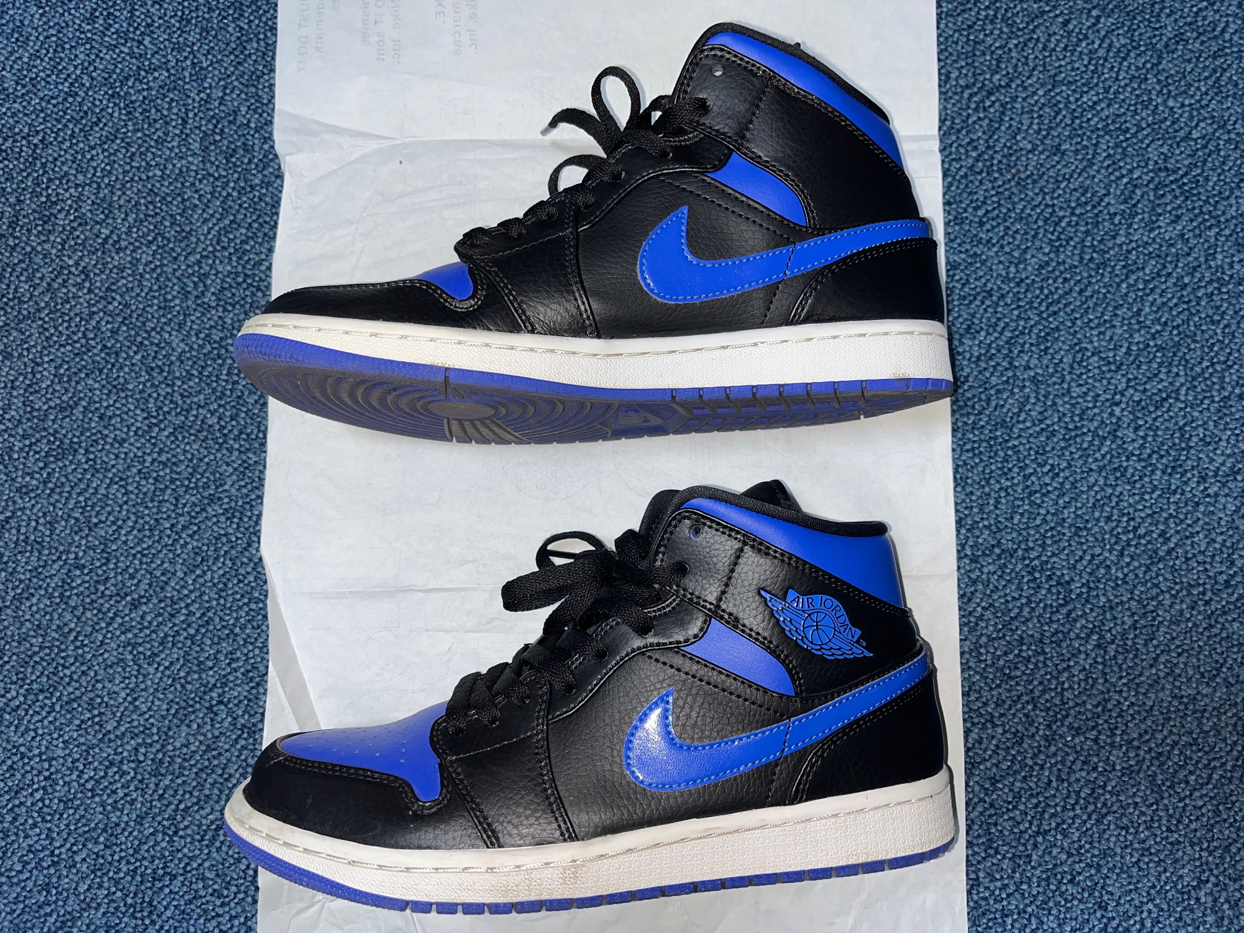 NIKE AIR JORDAN 1 MID "BLACK/BLUE"