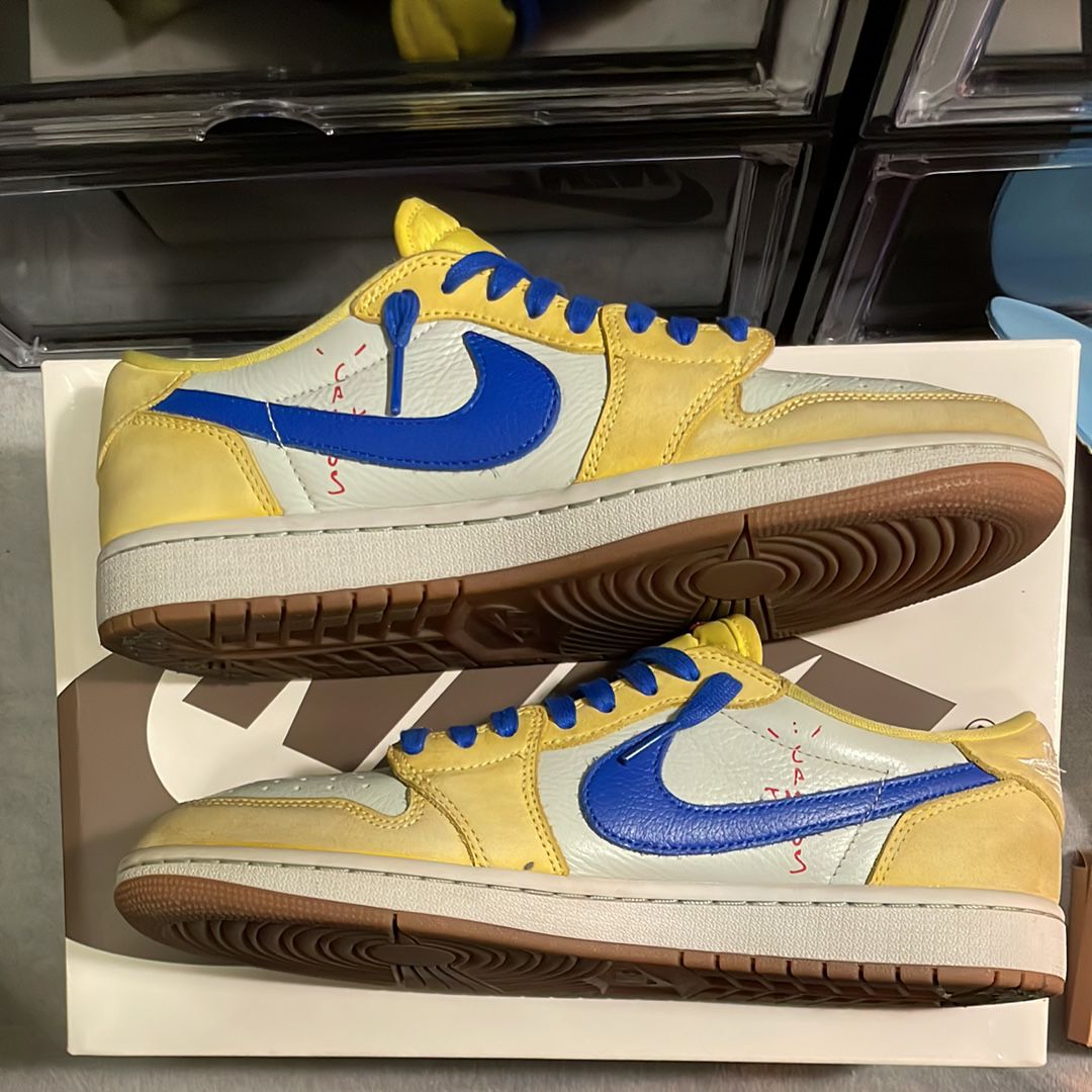 Travis Scott × Nike Women's Air Jordan 1 Retro Low OG "Canary"